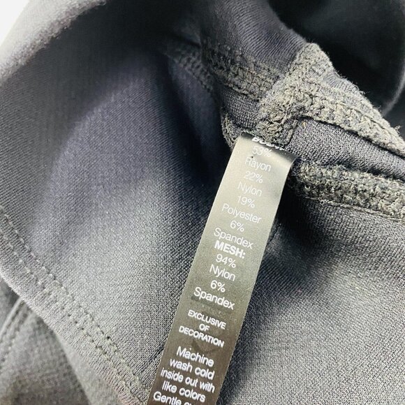 Lukka Lux Womens Black Rayon Nylon Elastic Leggings w/ Zippered Ankle Size XS - Picture 5 of 8